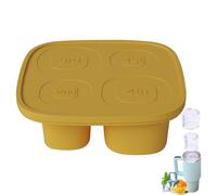 Bac à glace cylindrique, bac à glace pour tasse - Bol à boissons Novelty - Moule en silicone creux à 4 cavités pour whisky, cocktails, thé, abreuvoir à café, les récipients pour tasse 30 oz-40 oz