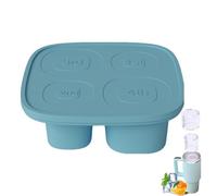 Bac à glace cylindrique, bac à glace pour tasse - Moule en silicone creux à 4 cavités pour whisky, cocktails, thé, abreuvoir à café, récipient pour tasse 30 oz-40 oz