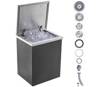 VEVOR Bac à Glace Encastrable 355x305x461 mm Boîte Isotherme pour Glace en Inox