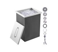 Bac à Glace Encastrable En Inox Isolation Non Electrique 355x305x461mm 25,3L