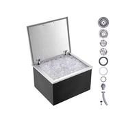 Bac à Glace Encastrable Isolation Non Electrique En Inox 82,6L 710x406x437mm