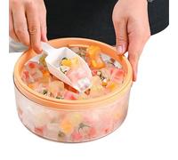bac à glace pour congélateur - Plateaux à glace congélateur | Machine à glaçons avec récipient | Communiqué de presse Moule à glaçons avec couvercle café, fêtes