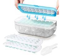 Bac a Glacon - 48 grilles Glacons Moule de Qualité Alimentaire Avec Couvercles, Libère Tous Les Glaçons en une Seconde, Sans BPA