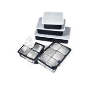 Bac a Glacon Bac à glaçons en silicone avec couvercle, 4 grilles, 6, 8 compartiments, moule, cubes de fruits for machine domestique(L)