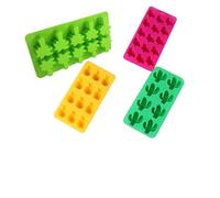 Bac a Glacon Bac à glaçons en silicone forme d'ananas et de cocotier, accessoire fabrication whisky(4pcs)