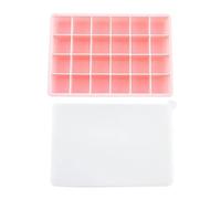 Bac A Glacon Moule à glaçons en silicone 24 compartiments, grand plateau carré, for bar, pub, vin(Pink Pro,1Pcs)