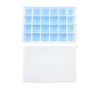 Bac A Glacon Moule à glaçons en silicone à 24 compartiments, grand plateau carré, for bar, pub, vin(Blue,1Pcs)
