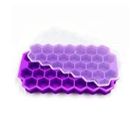 bac a glacon Moule à glaçons en silicone avec couvercle, for fabrication de maison(Purple)