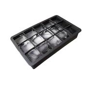 bac a glacon Moule à glaçons en silicone ultra-polyvalent, compatible avec le congélateur, for les et chocolats faits maison(1pc Black)