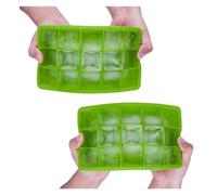 bac a glacon Moule à glaçons en silicone ultra-polyvalent, compatible avec le congélateur, for les et chocolats faits maison(2pcs Green)
