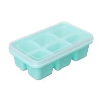 Bac a Glacon Moule à glaçons géant en silicone, grand format, carré, 4/6/8/15/160 grilles(6Grid-Green,2PCS)
