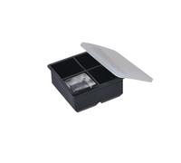 bac a glacon Moules à glaçons en silicone, bac carré, avec couvercle(4 Grids Ice Cube)