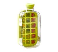 Bac à glaçons 2 en 1 pour bouteille d'eau - Bouteille à glaçons | Bac à glaçons avec couvercle | Machine à glaçons sans contact 800 ml | Outils de fabrication de boissons glacées - Plateau à glaçons