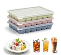 Bac À Glaçons,3 PCS Bac Glacon Bebe Diversification,24 Glaçons Par Plateau Pour Congélateur,Bac Congelation Puree Bebe,Ice Cube Tray,pour Cocktails,Whisky,Aliments Pour Bébés,Chocolat,Réutilisables