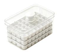 Bac à glaçons - 7,48 x 4,53 x 9,74 pouces, moule à glaçons à 3 étages avec 96 grilles, plateau pour préparer des liquides de fête, permet de le ranger dans l'appartement, dans la cuisine, au camping