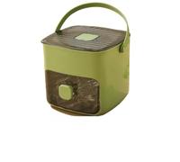 Bac à glaçons à 48 compartiments avec couvercle - Moule en silicone double couche, facile à démouler, étanche pour congélateur, récipient de stockage de glaçons carré (vert)