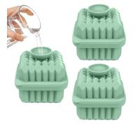 Bac à glaçons à cocktail - 3 bacs à glaçons réutilisables en silicone en forme de losange - Pour la cuisine, le réfrigérateur, la maison, le whisky, les cocktails, les boissons