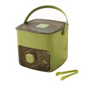 Bac à Glaçons, Appuyez sur Type Ice Cube Maker, Box Ice avec Bac de Rangement, 48 Grille Réutilisable Ice en Réseau de Glace pour les Cocktails et le Jus de Café, Idéal pour la Cuisine (vert)