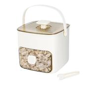 Bac à Glaçons, Appuyez sur Type Ice Cube Maker, Box Ice avec Bac de Rangement, 48 Grille Réutilisable Ice en Réseau de Glace pour les Cocktails et le Jus de Café, Idéal pour la Cuisine (blanc)