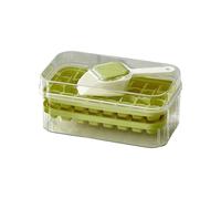 Bac A Glacons Avec 64 Cubes De Glace, GlaçOns Moule Avec Couvercles Incluant Un Couvercle Et Un RéCipient, Il Suffit D'Appuyer Pour LibéRer La Glace, 2 Niveaux, 1 Seau à glace Et Une Pelle