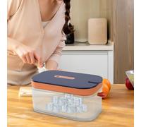 Bac à Glaçons avec Couvercle - 32 Compartiments Réutilisables avec Cuillère - Moules à Glaçons en Silicone,pour Vin Whisky Bourbon Vodka Café et Rafraîchissements Frigo Maison Appartement