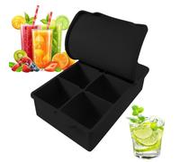 Bac à glaçons avec couvercle - 6 compartiments avec couvercle | Outil de refroidissement de grand volume pour glaçons dans les cocktails, le vin, le whisky, les boissons