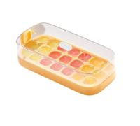 Bac à glaçons avec couvercle - Bac à glaçons réutilisable en silicone à 24 cubes - Machine à glaçons facile à démouler pour congélateur, bar à domicile et fête (SSW086-21C)