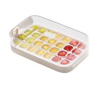 Bac à glaçons avec couvercle - Bac à glaçons réutilisable en silicone à 24 cubes - Machine à glaçons facile à démouler pour congélateur, bar à domicile et fête (SSW086-28B)