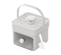 Bac à glaçons avec couvercle, boîte à ordures et pince, forme facilement inconnue, sans BPA, réutilisable pour congélateur, accessoire pratique pour boissons froides à la maison