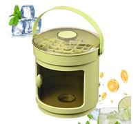 Bac à Glaçons avec Couvercle et Bac de Rangement - 36 Cases à Glaçons pour Congélateur - Démoulage Facile par Pression pour Cocktails Cafés Desserts Whisky,Fabrication de Maison