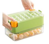 Bac à glaçons avec couvercle et récipient | Accessoires pour la préparation du café glacé - Bac à glaçons avec couvercle pour congélateur | Pour la maison, l'appartement, le bureau, le bar, le club