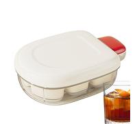 Bac à glaçons avec couvercle, fabricant de glaçons à lancement facile à 6 grilles pour le congélateur | Moule d'extraction de glace à une touche pour whisky, café, cuisine, bar