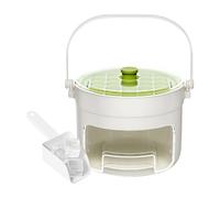 Bac à glaçons avec couvercle | Lot de 2 moules empilables | Moule à Glaçons Format Tiroir avec Compartiment de Rangement, Cuillère et Poignée,Pour Cuisine, Boissons, Café, Cocktail, Whisky,