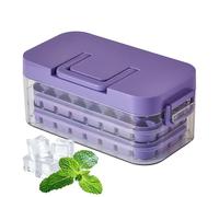 Bac à Glaçons avec Couvercle | Moule à Bloc Réfrigérant 64 Empreintes | avec Poignée - pour Whisky, Cocktail, Café, Boissons, Vin, Rafraîchissement, Bar, Cuisine