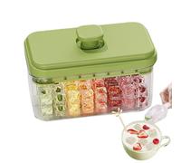 Bac à glaçons avec couvercle, presse à glaçons pour congélateur, boîte à dégagement rapide, bac cube de grande capacité pour cuisine, collations quotidiennes, boissons froides, vin, fruits, aliments