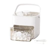 Bac à Glaçons Avec Un Couvercle,Boîte à presser portable double étage 48 cubes | Bacs À Glaçons Pour Congélateur | pour café boissons cocktails whisky et plus congélateur