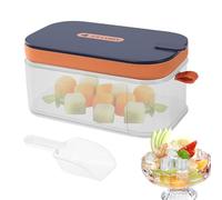 Bac à glaçons - Bac à glaçons en silicone - Boîte de rangement à glaçons avec 32 compartiments pour le congélateur - Avec couvercle et bac de rangement