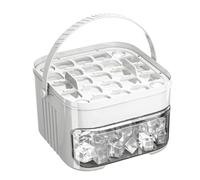 Bac à glaçons carré - Grille de cinquante cellules haute capacité, boîte à dégagement rapide de dimension 15x9,5 cm, boîtier d'éjection mécanique à une presse, matériel en polymère PP rigide de 5,9