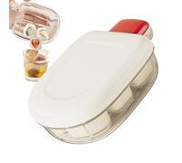 Bac À Glaçons Cube-moule À Dégagement Facile À 6 Grilles, Boîte De Récipient Pressée, Organisateur De Congélateur Durable, Accessoire De Boisson De Cuisine | Machine À Glaçons Pour Café, Whisky, Bar,