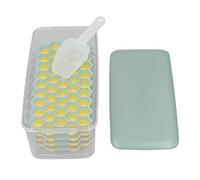Bac à glaçons de 3,3 L avec cuillère | 188 grilles à dégagement facile et couvercle sécurisé | Conteneur de stockage de glace de grande capacité pour la maison/cuisine/fête