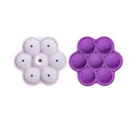 Bac à glaçons de basket-ball - Bac à glaçons en silicone, moule à boules de glace en silicone, baac à glaçon en forme de basket-ball à 7 grilles, moule à dégagement facile pour boissons aux fruits,