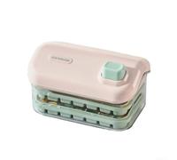 Bac à glaçons de grande capacité avec couvercle, machine à glaçons à congélation rapide pour un démoulage facile, outil de cuisine en PET PP ABS pour maison, bar, fête, rose, 21 x 13,5 x 14,5 cm