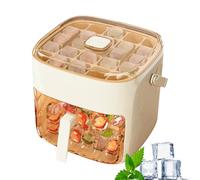 Bac à glaçons de type presse pour congélateur, seau à glace anti-adhésif avec couvercle, gadgets de cuisine de qualité alimentaire pour soupe, café et whisky