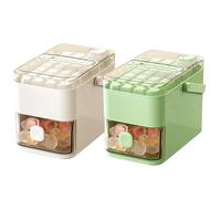 Bac à glaçons empilable - Conteneur de congélation - Machine à cubes à démoulage facile, accessoire pour boissons froides, outil à glace réutilisable | Couvercle de plateau étanche pour cocktails, jus