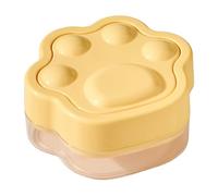 Bac à glaçons en forme avec bouton de retrait facile, Yellow | Plastique de qualité alimentaire avec conception de retrait sans effort pour cubes faits maison de différentes