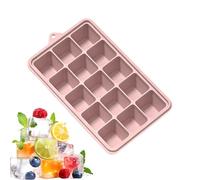 Bac À Glaçons En Silicone - 15 Grilles Avec Couvercle À Dégagement Facile | Plateau De Machine À Glaçons 20x13x3.9cm, Moules En Silicone, Longue Durée, Pour Cocktail, Café, Eau, Chocolat, Bonbons, Gel