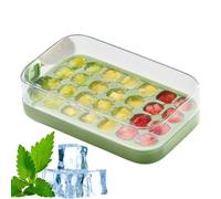 Bac à glaçons en silicone - 28 grilles faciles à presser, plateaux avec couvercle hermétique, moules en silicone souple | Gadget de cuisine pour la maison, le réfrigérateur, les boissons d'été, le