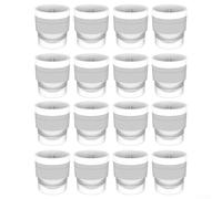 Bac à glaçons en silicone avec 16 cavités rondes pour whisky, crée de grandes boules de glace uniformes pour une utilisation à la maison, au bar, machine à glaçons de 6 cm de diamètre (blanc)