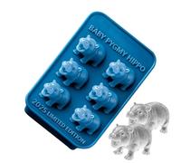 Bac à glaçons en silicone avec 6 compartiments - Design mignon - Flexible - Congélateur