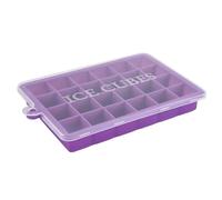 Bac à glaçons en silicone avec couvercle, facile à démouler, sans BPA, pour jus, aliments pour bébé, chocolat, pâtisserie, empilable, passe au lave-vaisselle, flexible, robuste, résistant aux odeurs
